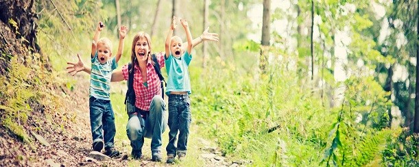 Hiking is great exercise for the whole family!